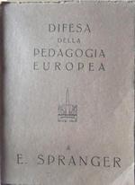 Difesa della pedagogia europea. I problemi della pedagogia 15