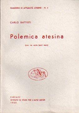 Polemica atesina - Carlo Battisti - copertina