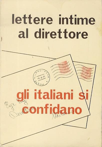 Lettere intime al direttore: gli italiani si confidano - copertina