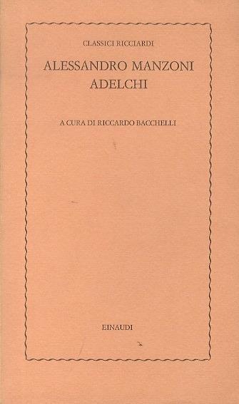 Adelchi - Alessandro Manzoni - copertina