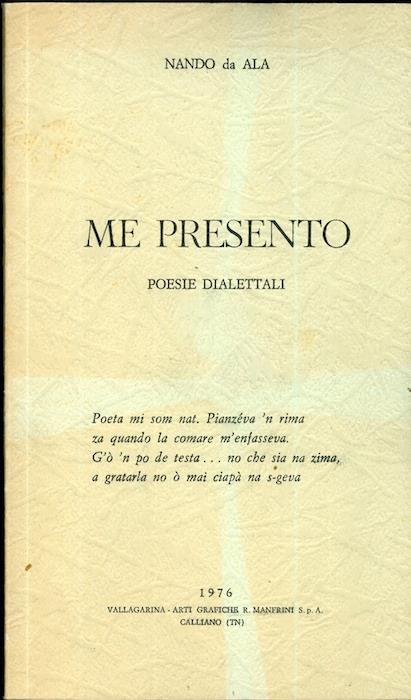 Me presento: poesie dialettali - Nando da Ala - copertina