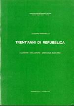 Trent’anni di repubblica: illusioni, delusioni, speranze europee