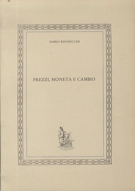 Prezzi, moneta e cambio - Mario Rivosecchi - copertina