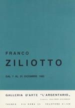 Franco Ziliotto: dal 7 al 31 dicembre 1983