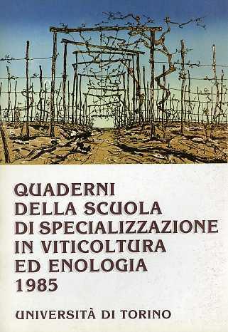 Convegno su il vino e la promozione: 26 gennaio 1985. Scuola di specializzazione in viticoltura ed enologia: 1985 - copertina