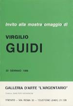 Invito alla mostra omaggio di Virgilio Guidi: 22 gennaio 1986