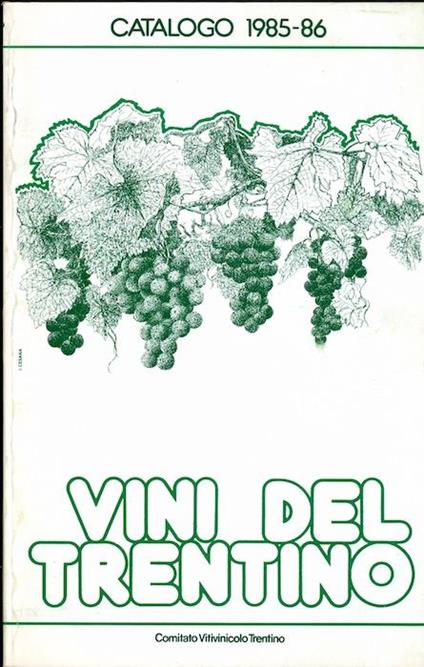 Catalogo 1985-86 dei vini del Trentino - copertina