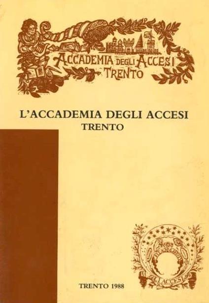 Accademia degli Accesi Trento: 1988 - copertina