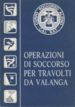 Operazioni di soccorso per travolti da valanga