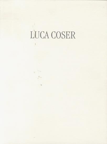 Luca Coser - copertina