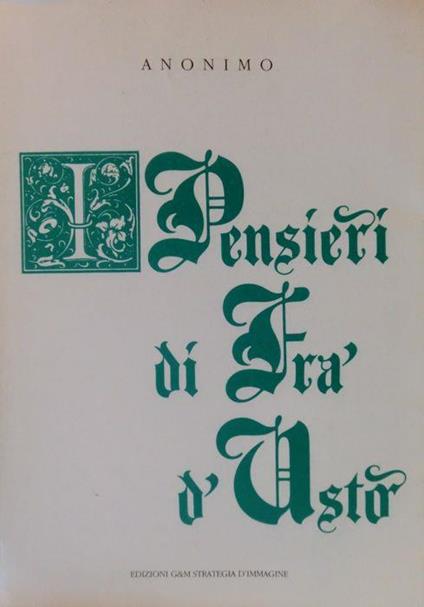 I pensieri di fra’ d’Usto - copertina