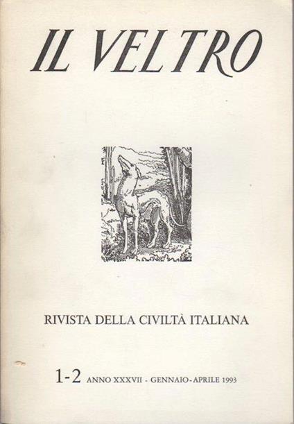 Il veltro: rivista della civiltà italiana - copertina