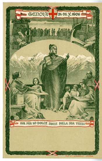 Cartolina commemorativa del XVII Congresso della Societ Dante