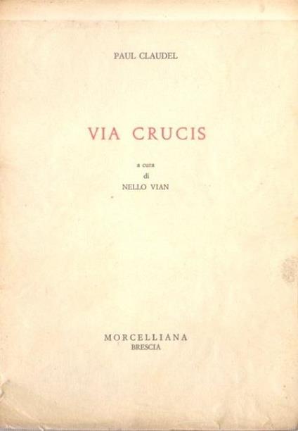 Via crucis - Paul Claudel - copertina