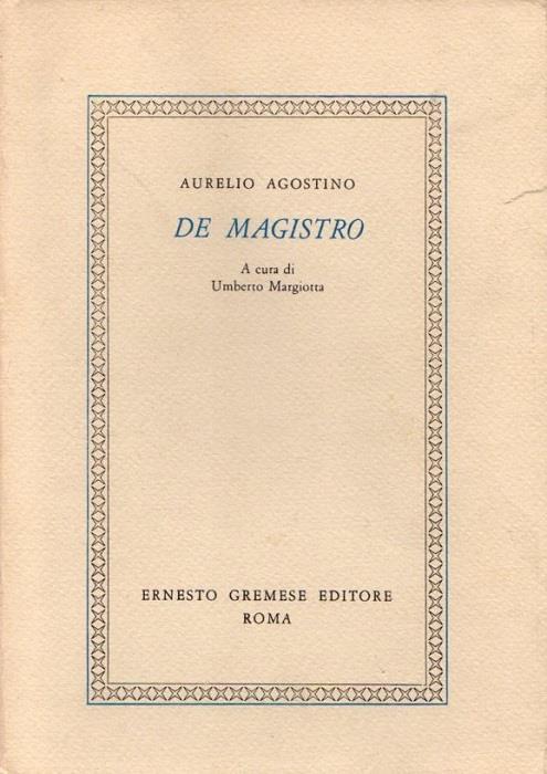 De Magistro - Agostino (sant') - copertina