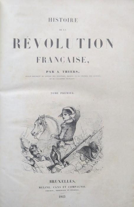 Histoire de la révolution française - Adolphe Thiers - copertina