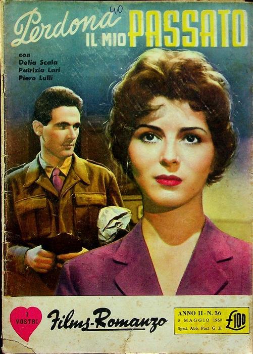 Perdona il mio passato. I vostri films-romanzo A. II - N. 36 - 1960 - copertina