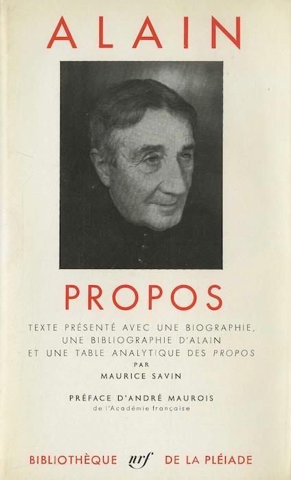 Propos - Alain - copertina