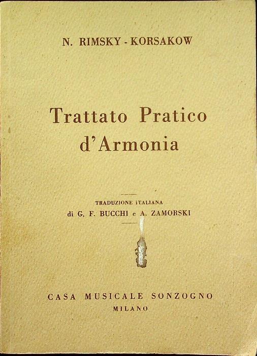 Trattato pratico d’armonia - Nikolaj Rimskij-Korsakov - copertina