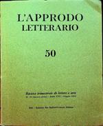 L’approdo letterario: rivista trimestrale di lettere e arti: N. 50 (nuova serie) - A. XVI - giugno 1970