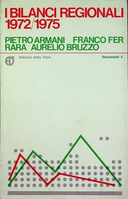 I bilanci regionali: 1972-1975 - Pietro Armani - Libro Usato - Edizioni  della Voce - | IBS