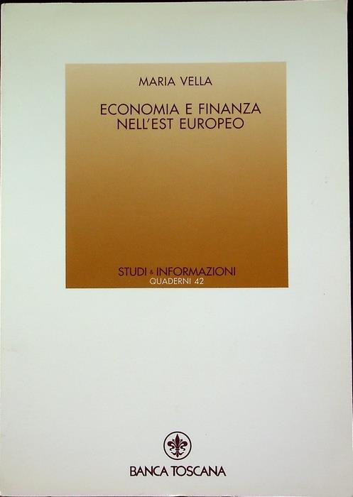 Economia e finanza nell’Est europeo - Maria Vella - copertina