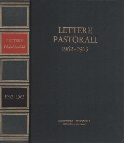 Lettere pastorali: 1962-1963 - copertina