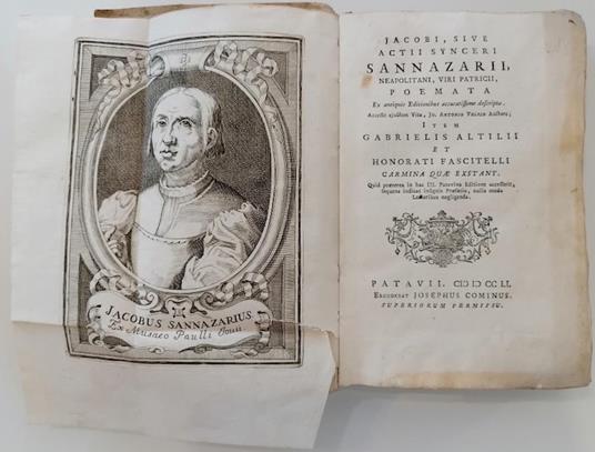 Jacobi, sive Actii Synceri Sannazarii, Neapolitani ... Poemata ex antiquis editionibus accuratissime descripta. Accessit ejusdem vita, Jo. Antonio Vulpio auctore, item Gabrielis Altilii, et Honorati Fascitelli carmina quæ exstant - Iacopo Sannazzaro - copertina