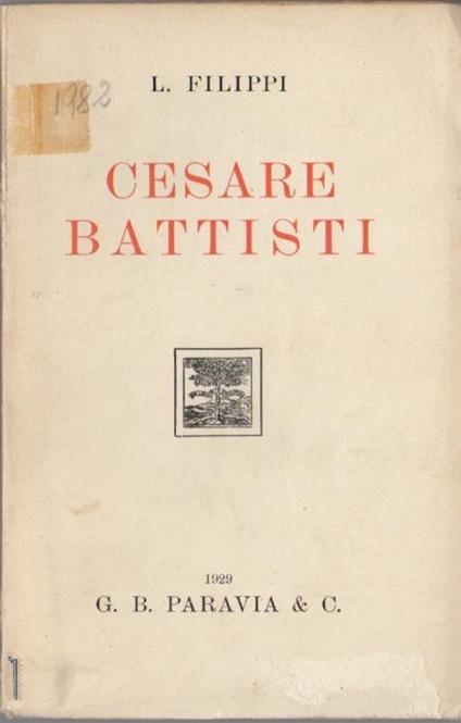 Cesare Battisti - Luigi Filippi - copertina