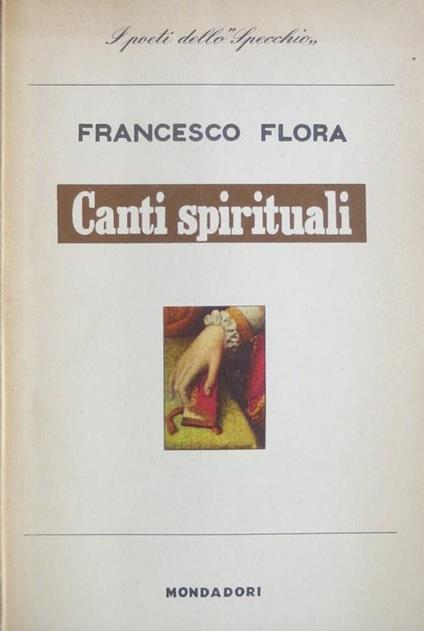 Canti spirituali - Francesco Flora - copertina