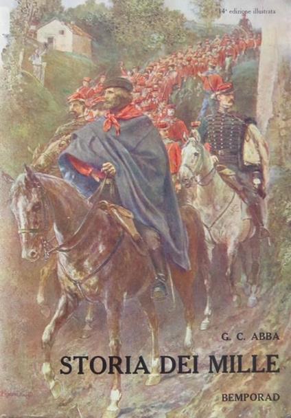 Storia dei mille - Giuseppe Cesare Abba - copertina