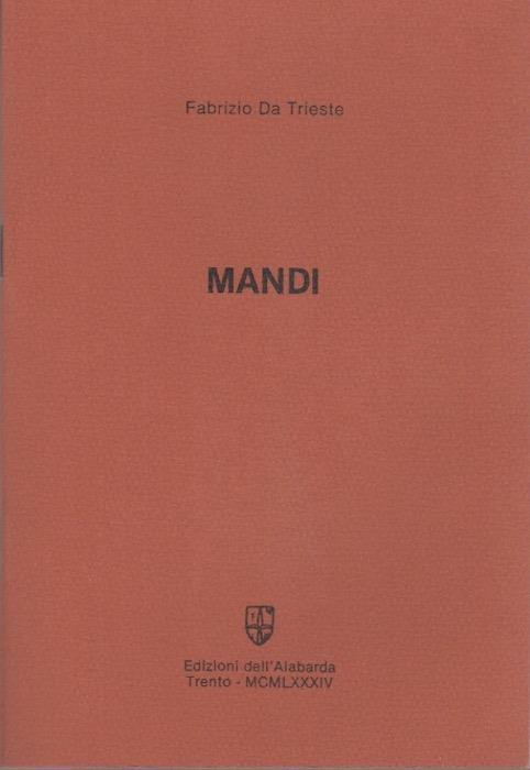 Mandi - Fabrizio Da Trieste - copertina