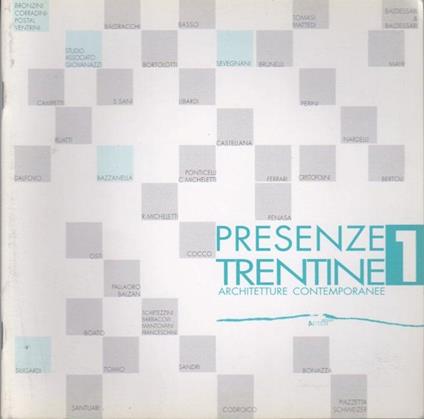 Presenze trentine: architetture contemporanee: 1 - copertina