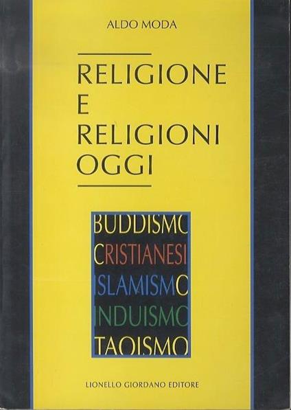 Religione e religioni oggi - Aldo Moda - copertina