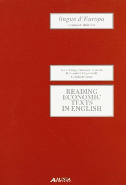 Reading economic texts in english - copertina