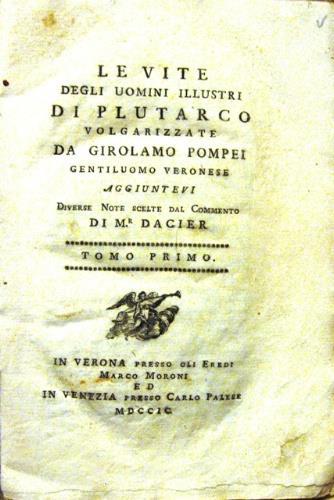 Le vite degli uomini illustri - Plutarco - copertina