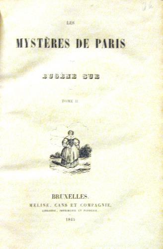 Les mystères de Paris - Eugène Sue - copertina