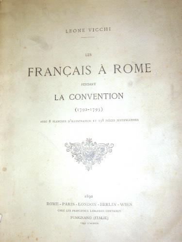 Les français à Rome - Leone Vicchi - copertina