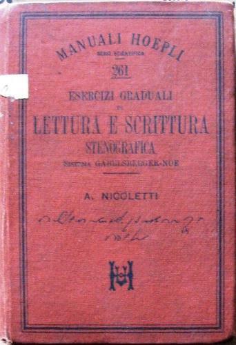 Esercizi graduali di lettura e scrittura stenografica - Aroldo Nicoletti - copertina