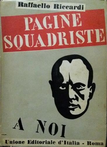 Pagine squadriste - Raffaello Riccardi - copertina