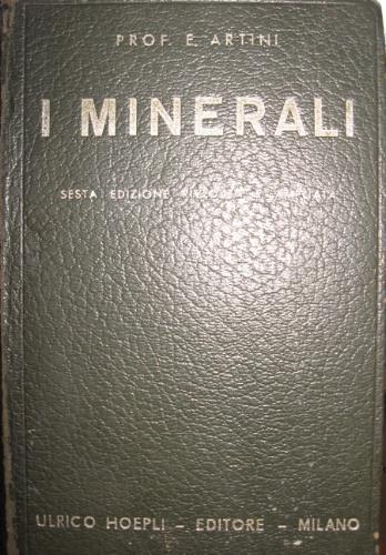 I minerali - Ettore Artini - copertina