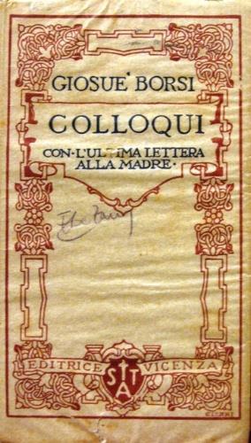 Colloqui - Giosuè Borsi - copertina