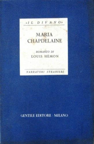 Maria Chapdelaine - Louis Hémon - copertina