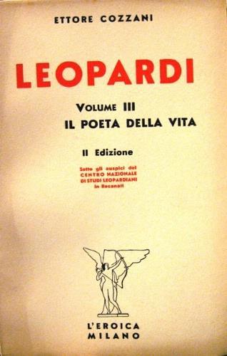 Leopardi - Ettore Cozzani - copertina