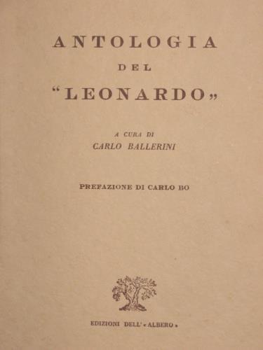 Antologia del “Leonardo” - copertina