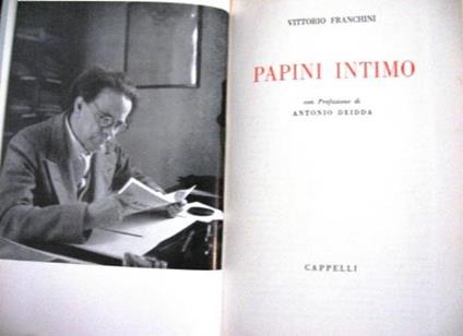 Papini intimo - Vittorio Franchini - copertina