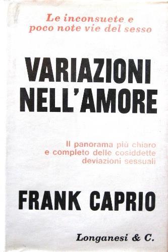 Variazioni nell'amore - Frank S. Caprio - copertina