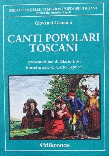 Canti popolari toscani - Giovanni Giannini - copertina