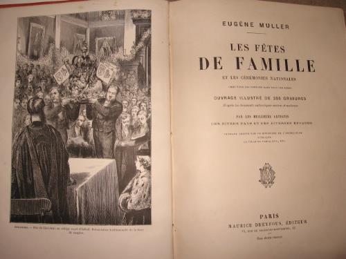 Les fêtes de famille et les cérémonies nationales chez tous les peuples dans tous les temps - Eugène Muller - copertina