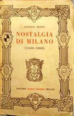 Nostalgia di Milano (1630 – 1880)